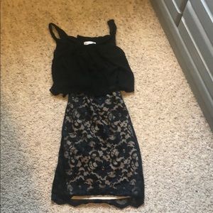 Little black bodycon tight fitting dress